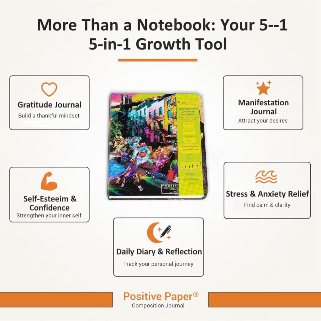 positive paper composition notebook